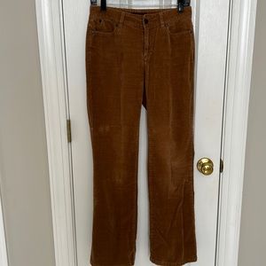 Tan curvy bootcut corduroy pants